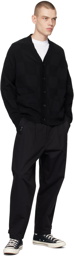 Izzue Black Paneled Cardigan