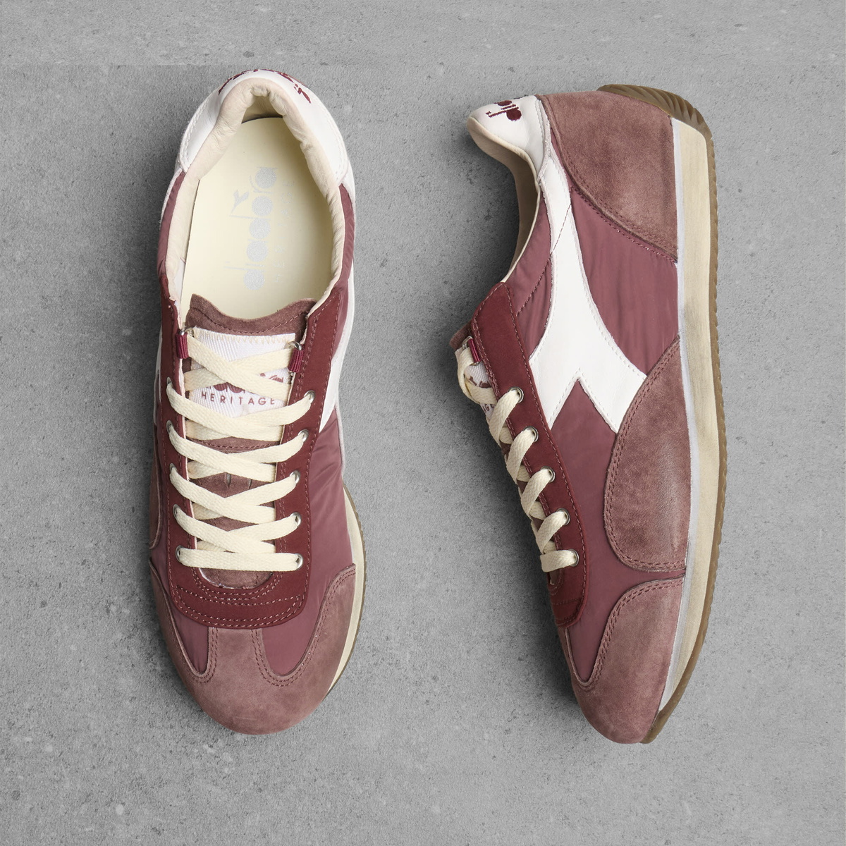 Diadora Men's Equipe Vela SW Sneaker in Andorra/White