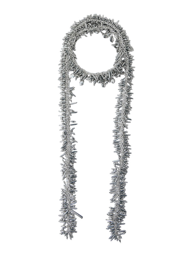 Photo: Dries Van Noten Embellished Metal Fringe Necklace