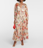 Zimmermann Ginger floral silk midi dress