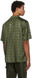 adidas x IVY PARK Green Satin 2.0 Short Sleeve Shirt