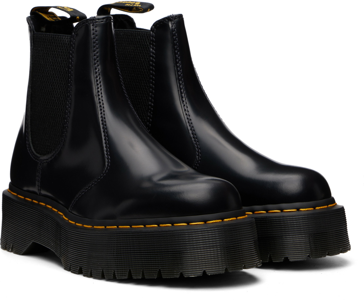 Dr. Martens Black 2976 Platform Chelsea Boots
