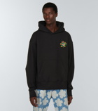 Kenzo - Embroidered cotton jersey hoodie