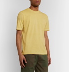 Folk - Assembly Garment-Dyed Cotton-Jersey T-Shirt - Yellow