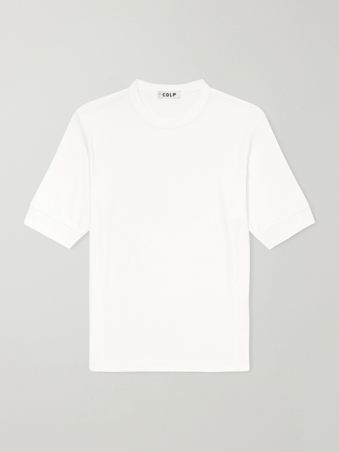 CDLP - Ribbed Lyocell and Cotton-Blend T-Shirt - White