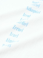 SAINT Mxxxxxx - Evangelion Printed Cotton-Jersey T-Shirt - White