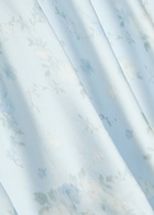 Loveshackfancy Kalo Floral-print Silk Midi Slip Skirt Light Blue