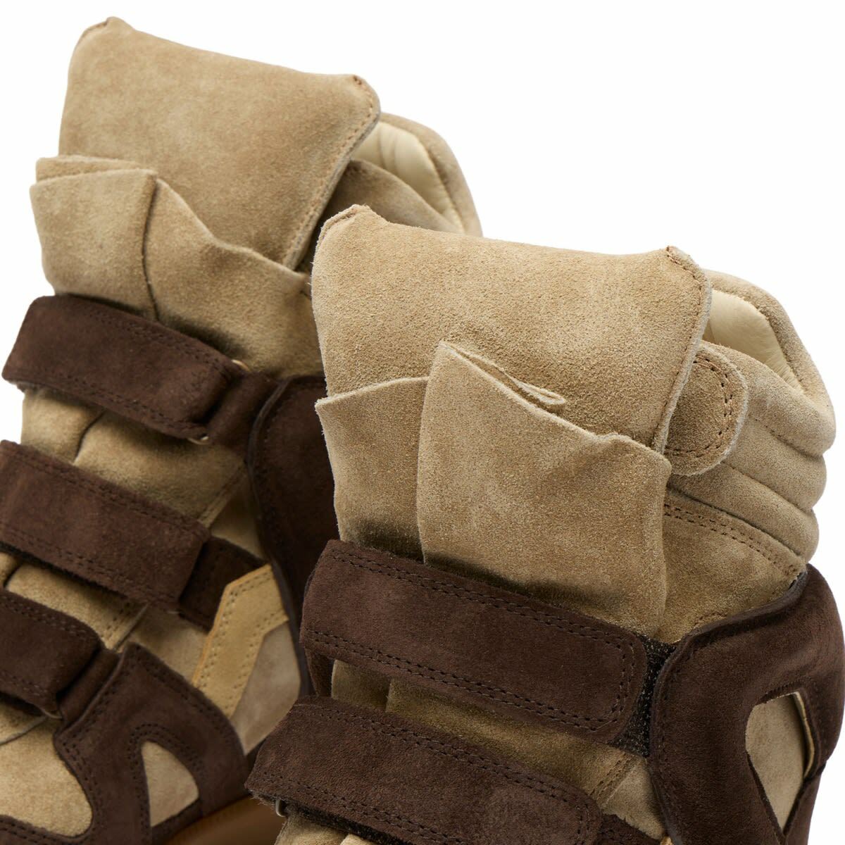 Isabel Marant Women's Bekett Sneakers in Chocolate/Sand Brown