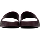 Burberry Burgundy Check Slides