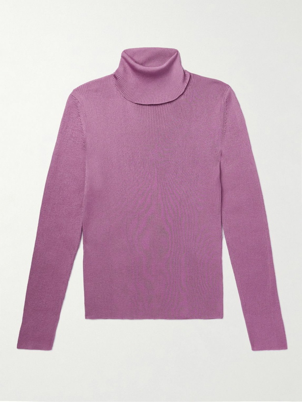 Photo: TOM FORD - Ribbed Silk Sweater - Pink