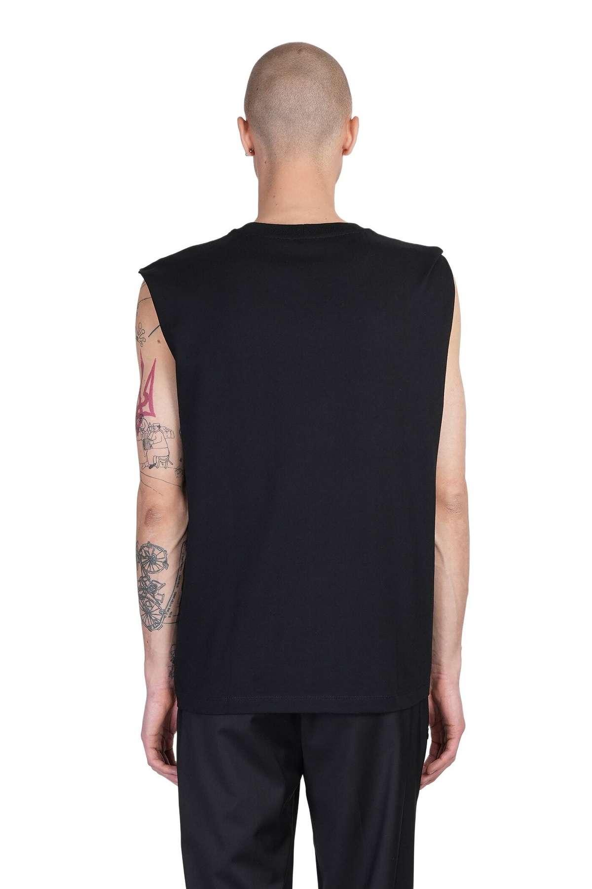 Helmut Lang Tank Top In Black Cotton