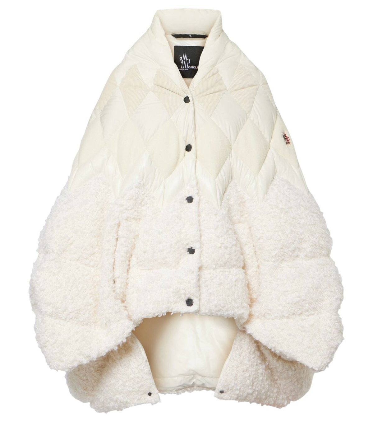 ポンチョ・ケープ Moncler Grenoble 'Vorrasay' Black Nylon Cape MONCLER GRENOBLE Cape （Black） -FASCINATE