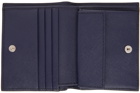 Marni Navy Saffiano Leather Bifold Wallet