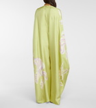 Pucci Printed silk twill maxi kaftan