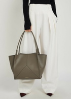 Victoria Beckham Victoria Panelled Leather Tote bag - Khaki - One Size