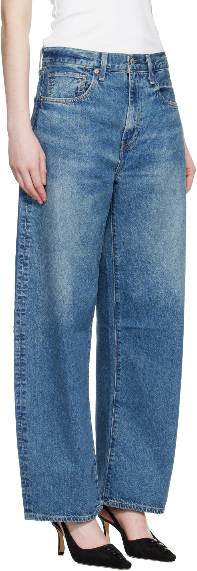 Levi's Blue Drop Barrel Jeans
