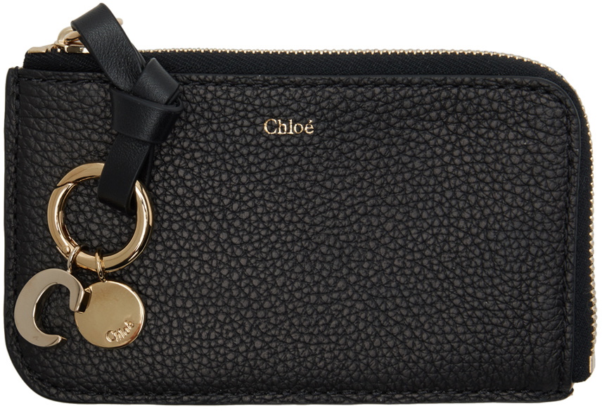 【Chloe】Alphabet black zipped wallet Chloé Alphabet black zipped wallet | TheDoubleF