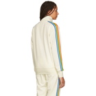 Palm Angels White Rainbow Classic Track Jacket