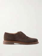 Brunello Cucinelli - Suede Derby Shoes - Brown