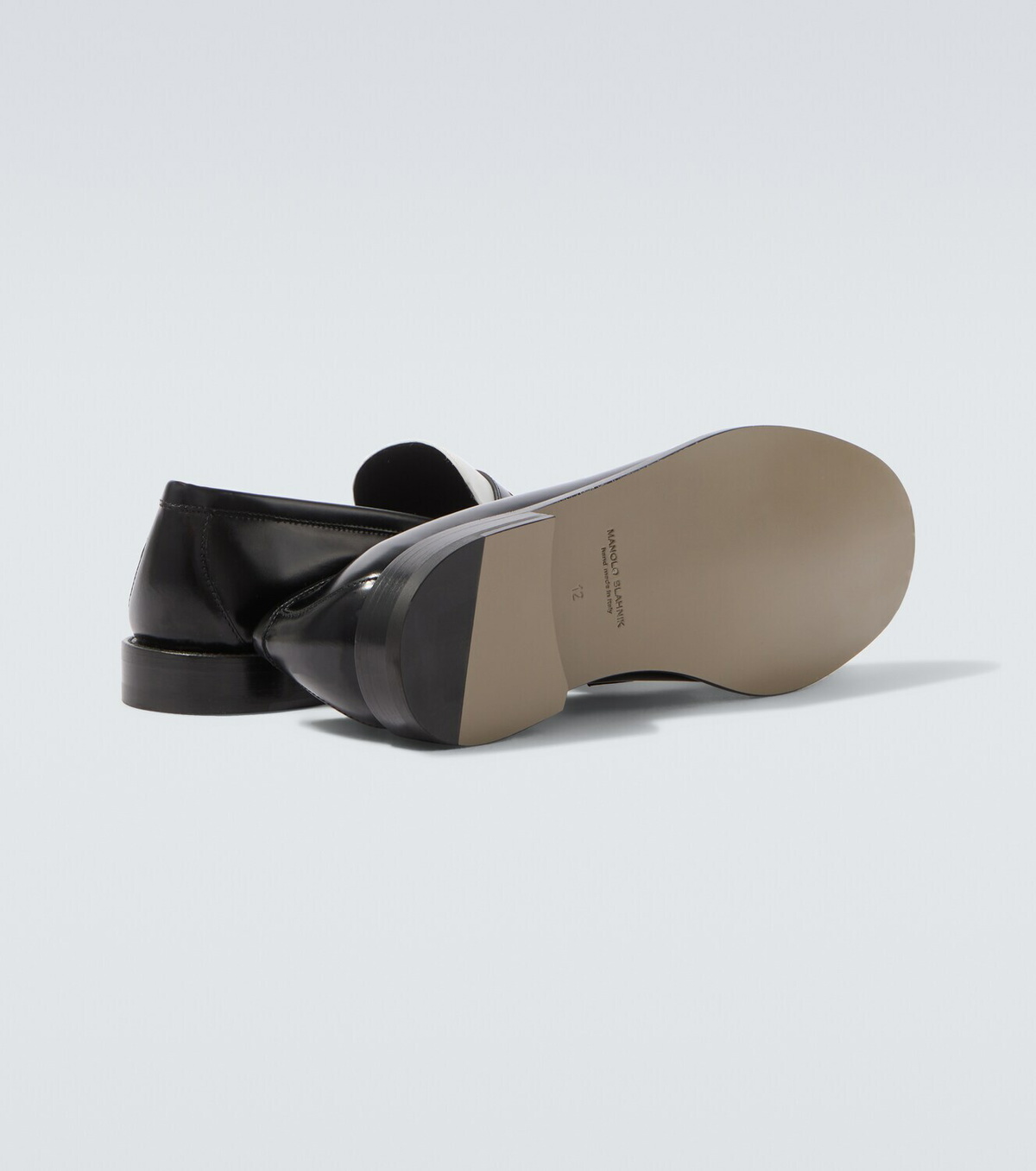 Manolo Blahnik Perry leather penny loafers