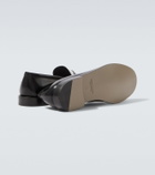 Manolo Blahnik Perry leather penny loafers