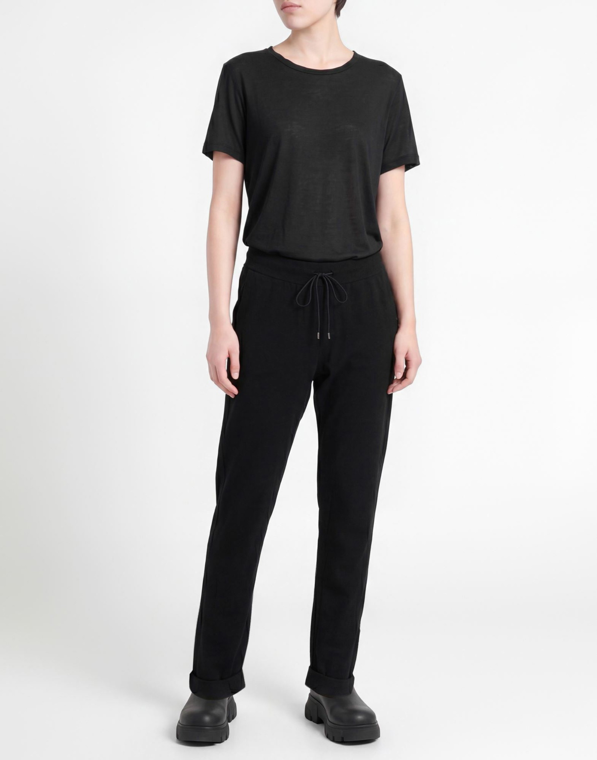 Isabel Benenato Womens Pants in Black