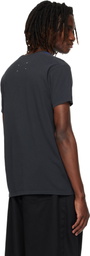 Maison Margiela Gray Cotton Check Panel T-shirt