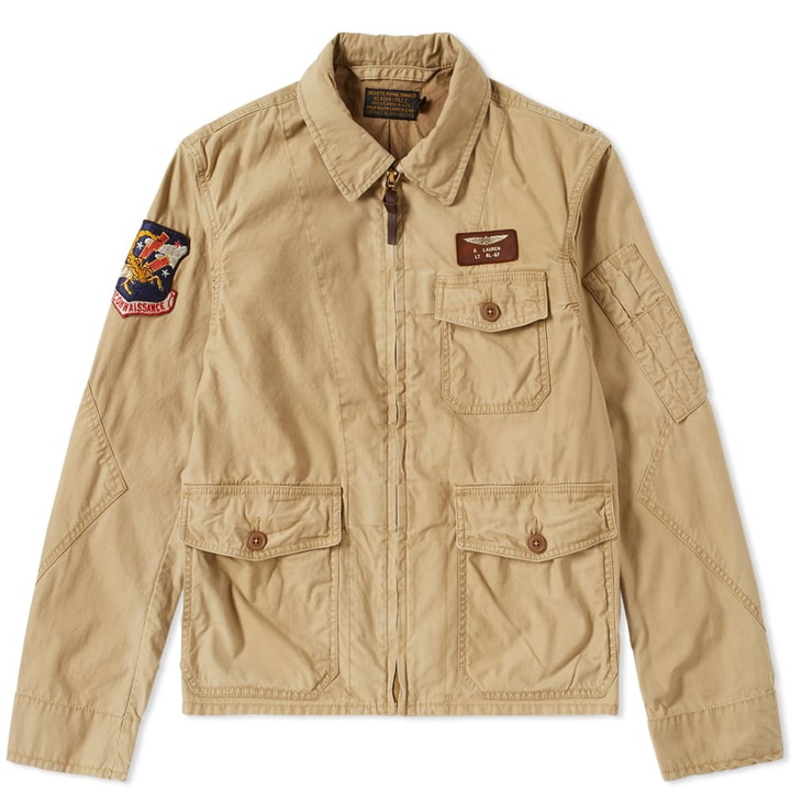 Photo: Polo Ralph Lauren Vintage US Flight Jacket Brown