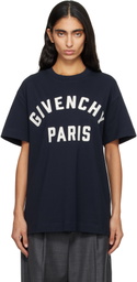 Givenchy Navy 'Givenchy Paris' Boxy Fit T-shirt