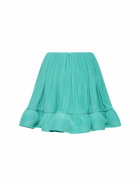 LANVIN - Ruffled Charmeuse Mini Skirt