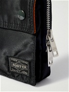 Porter-Yoshida and Co - Tanker Logo-Appliquéd Grosgrain-Trimmed Nylon-Twill Pouch