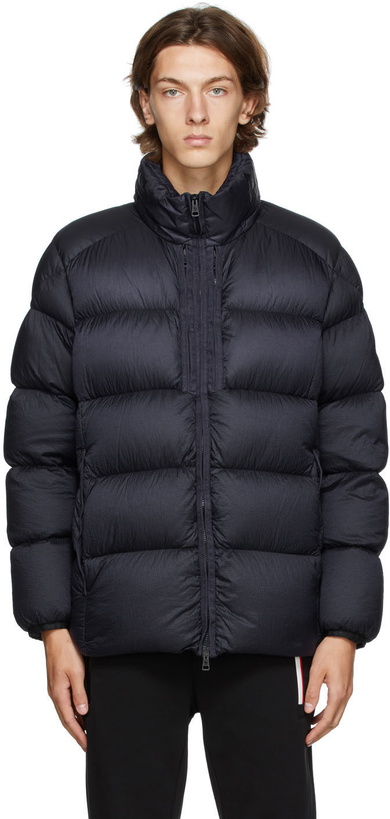 Photo: Moncler Navy Down Cevenne Puffer Jacket