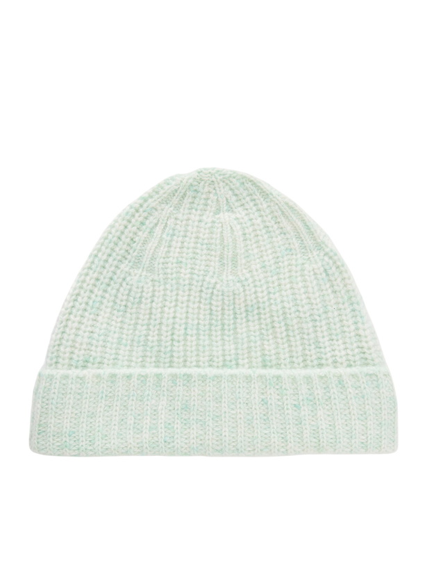 Photo: Auralee - Ribbed Cashmere Beanie - Green