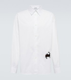 Loewe - Embroidered cotton-blend shirt