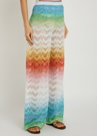 Missoni Patterned Metallic-knit Trousers Multicoloured
