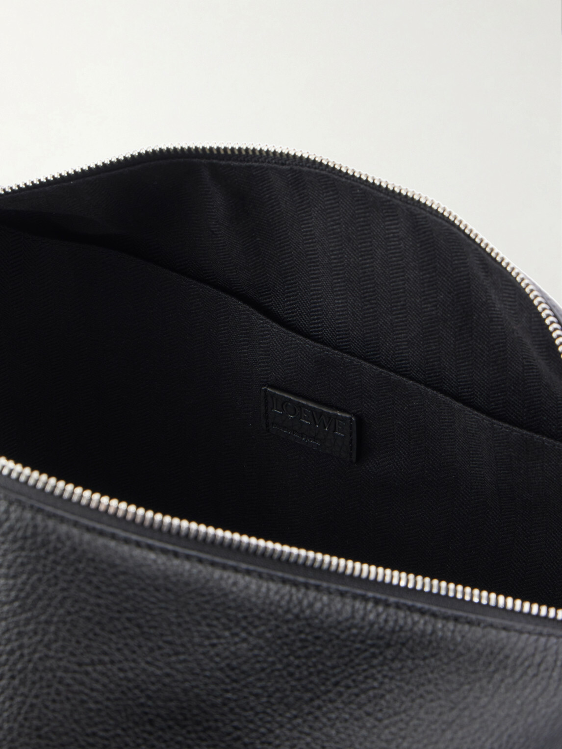 LOEWE - Loop Logo-Debossed Leather Messenger Bag