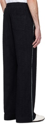 Casablanca Black Monogram Jacquard Towelling Sweatpants