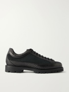 Aimé Leon Dore - Field Textured Leather-Trimmed Mesh Hiking Boots - Black
