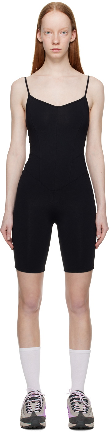 Live the Process Black Corset Playsuit