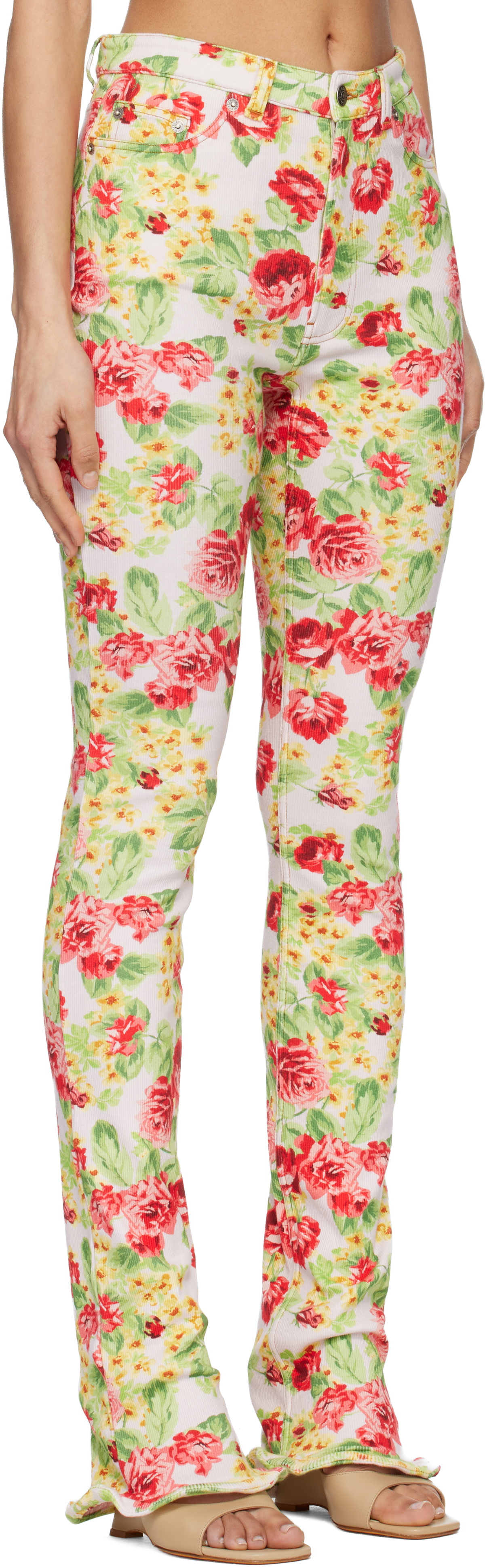 Acne Studios Multicolor Printed Casual Leggings