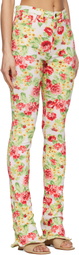 Acne Studios Multicolor Printed Casual Leggings