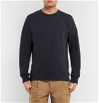 Ten C - Garment-Dyed Fleece-Back Cotton-Jersey Sweatshirt - Black