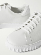 Salvatore Ferragamo - Cube Leather Sneakers - White