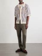 NN07 - Ryan Knitted Cotton and Linen-Blend T-Shirt - Neutrals