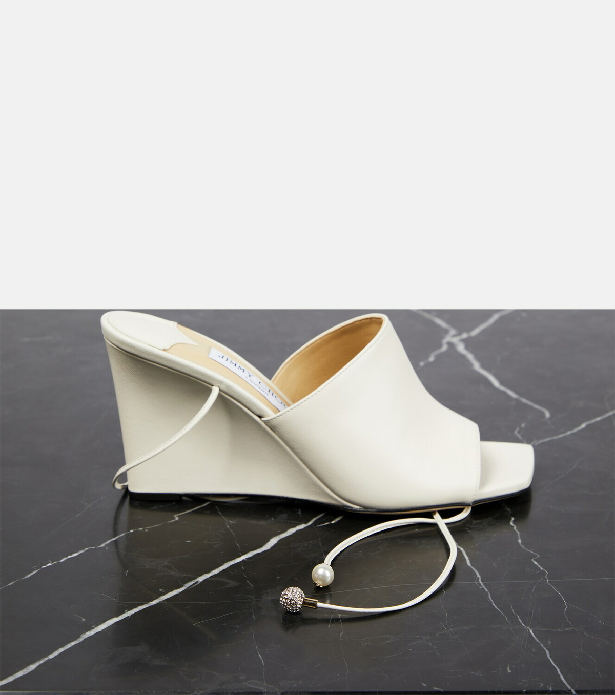 Jimmy Choo Elyna leather wedge sandals Jimmy Choo
