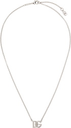 Dolce&Gabbana Silver 'DG' Logo Link Choker