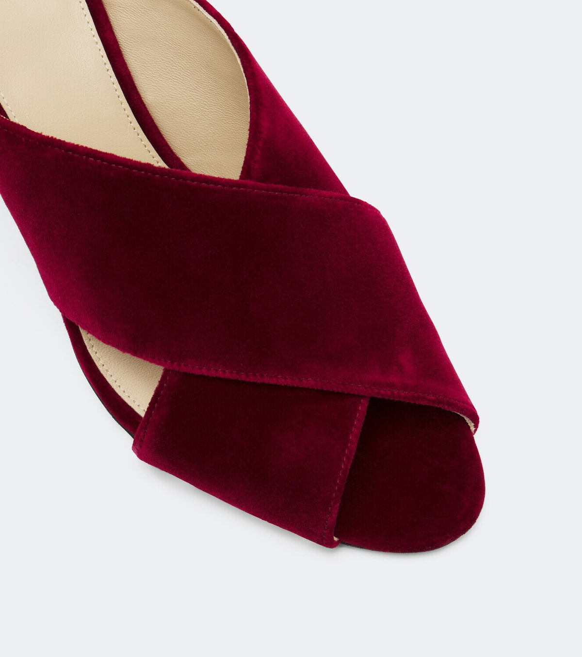 Le Monde Béryl Luca velvet wedge mules