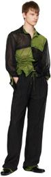 Tokyo James Black Metallic Sweatpants