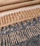 The House of Lyria Amaranto alpaca wool-blend throw
