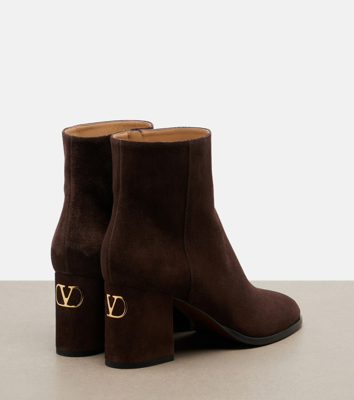 Valentino Garavani Fawcette VLogo suede ankle bots
